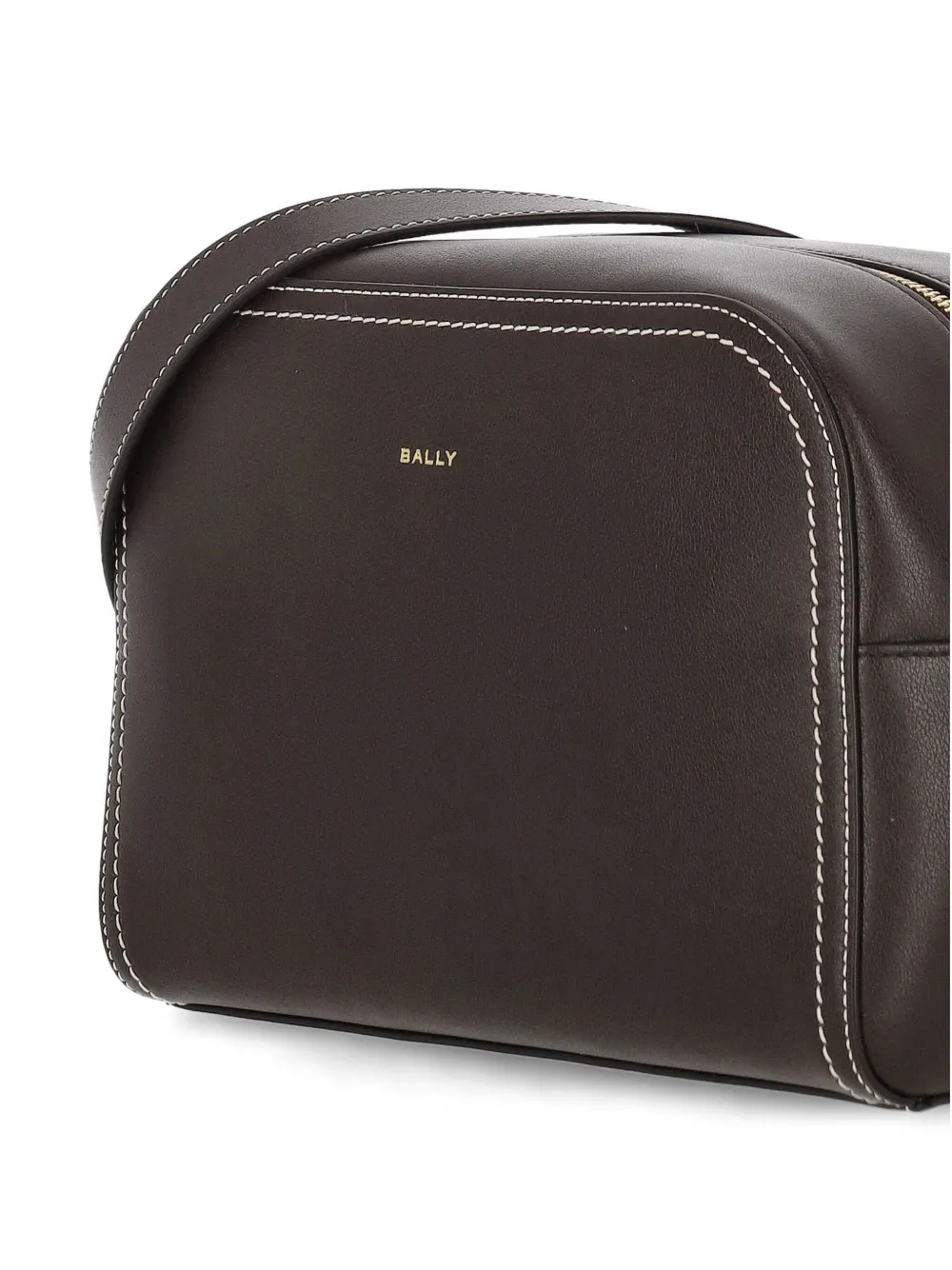 Bally Crossbodytas met stiksels Bruin