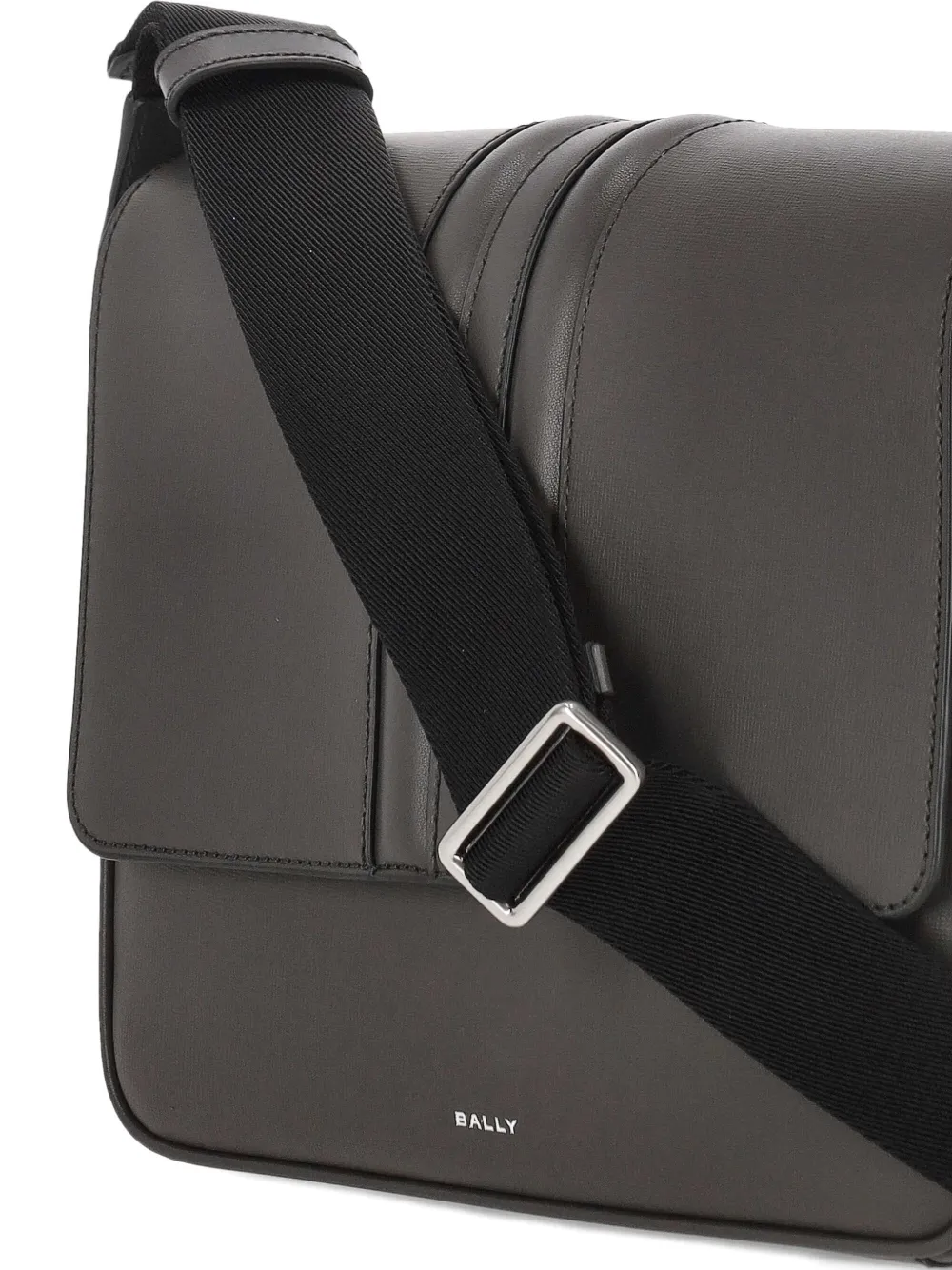 Bally Mythos leren schoudertas Grijs