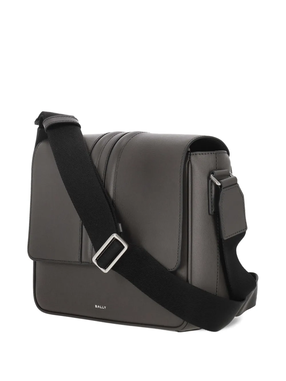 Bally Mythos leren schoudertas Grijs