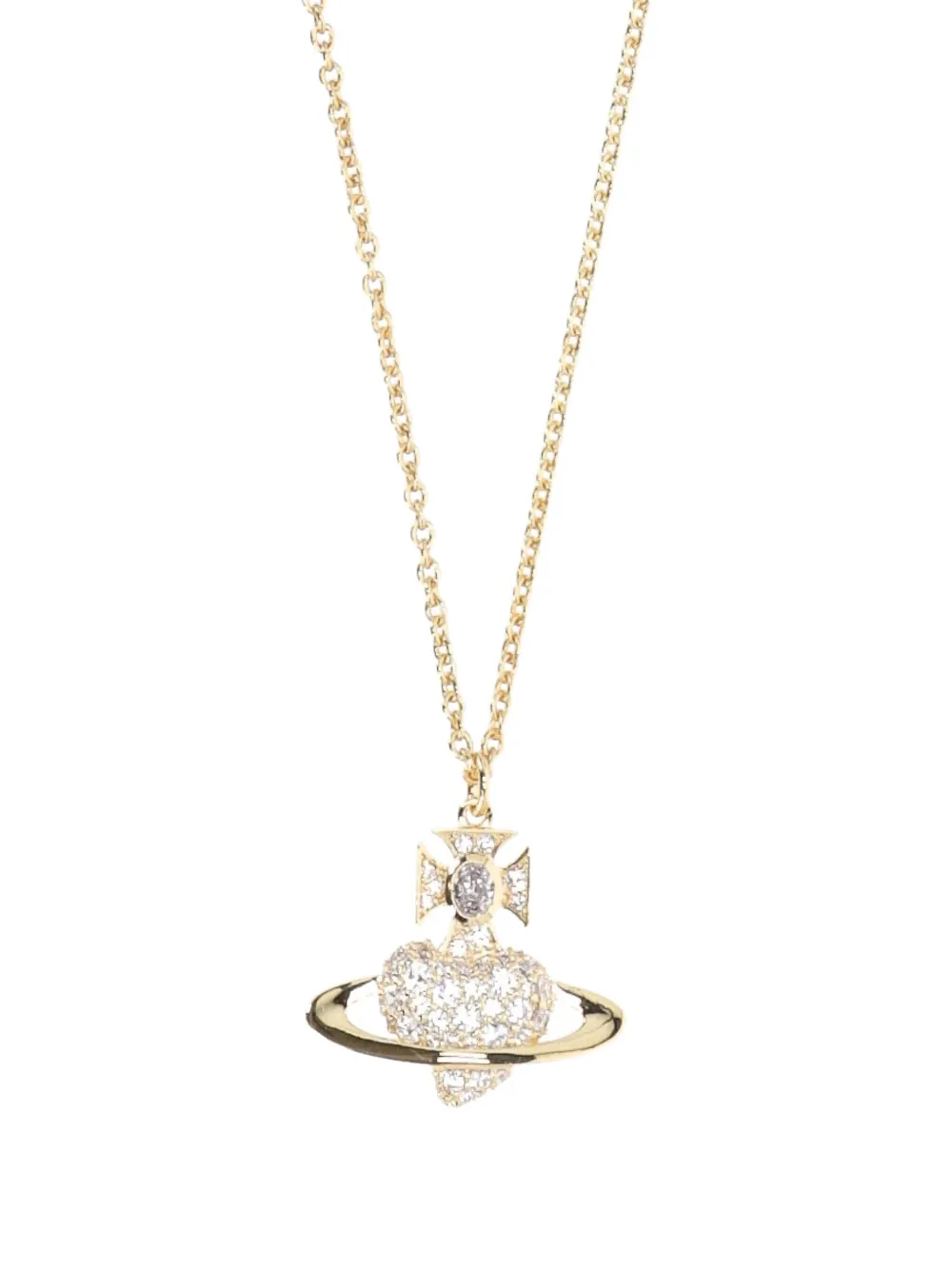 Vivienne Westwood Valentine's Agnatha Bas pendant necklace - Goud