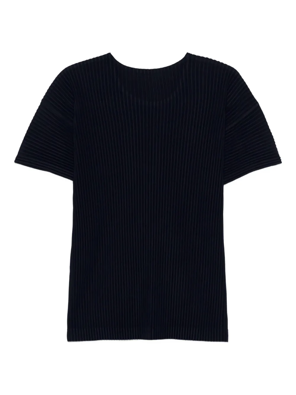 Issey Miyake pleated T-shirt - Blauw