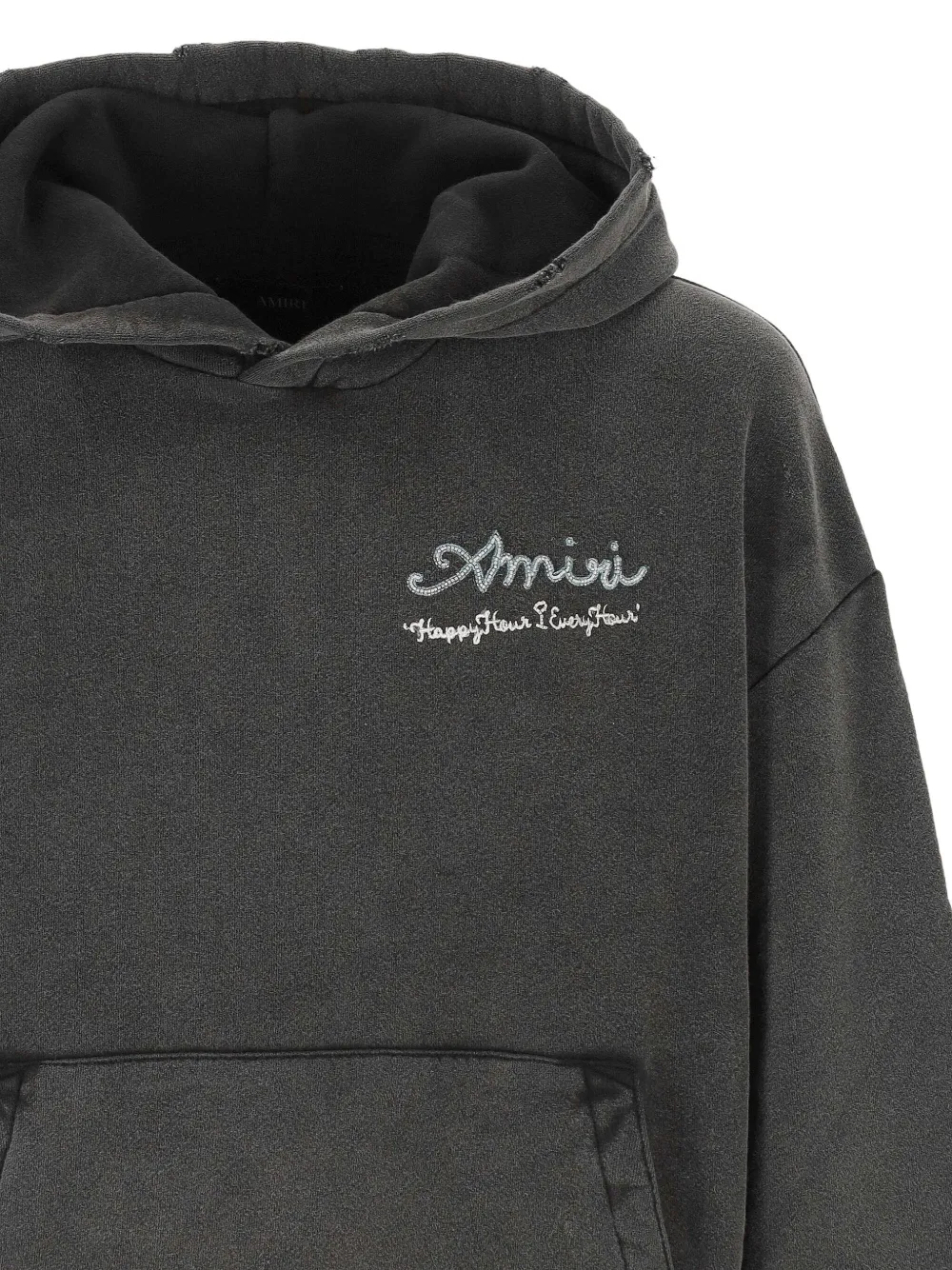 Amiri Hooded Graphic Hoodie In Gray