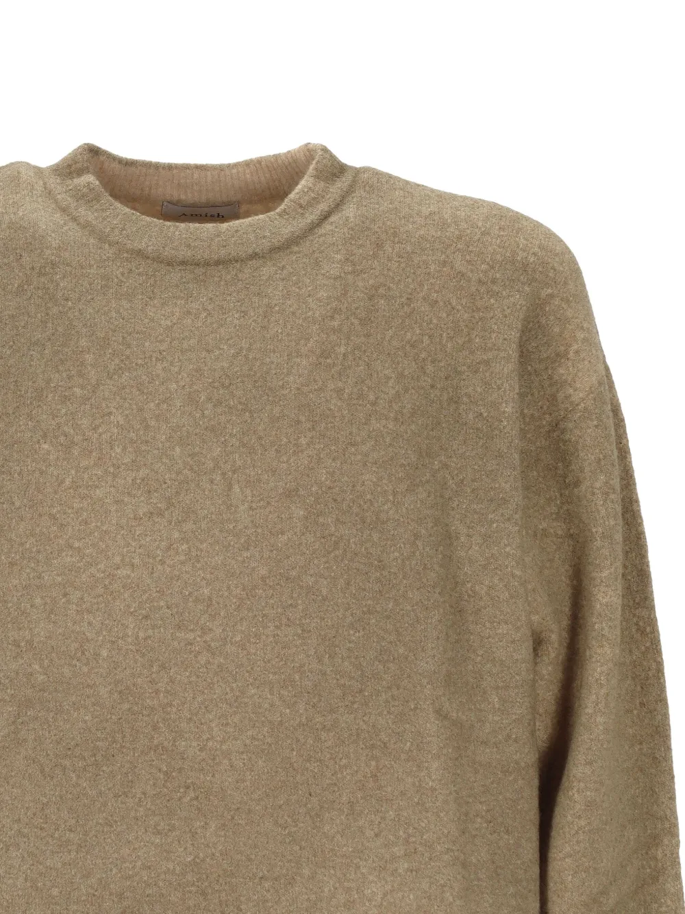 AMISH Trui met ronde hals Beige