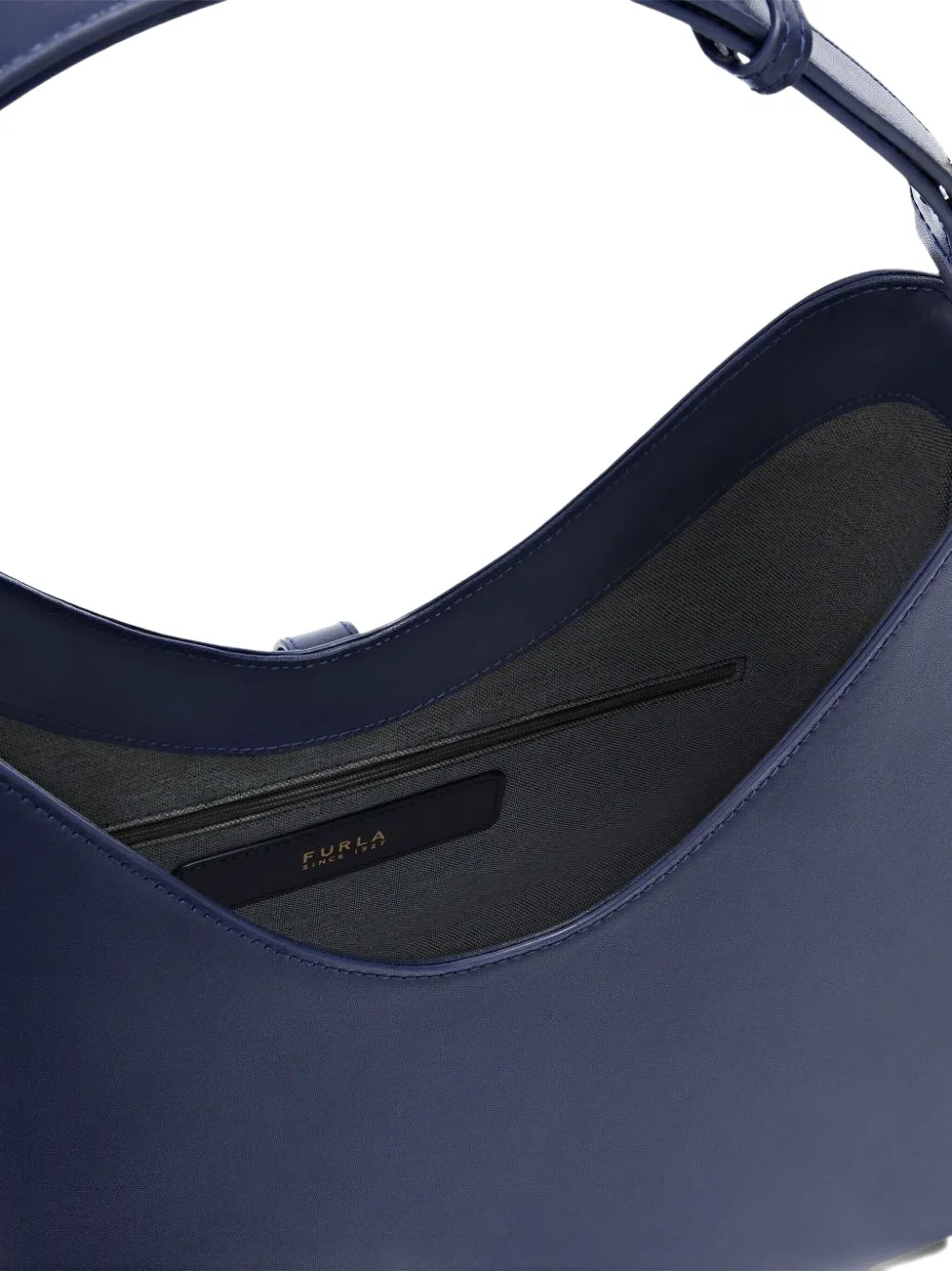 Furla M Goccia leren schoudertas Blauw