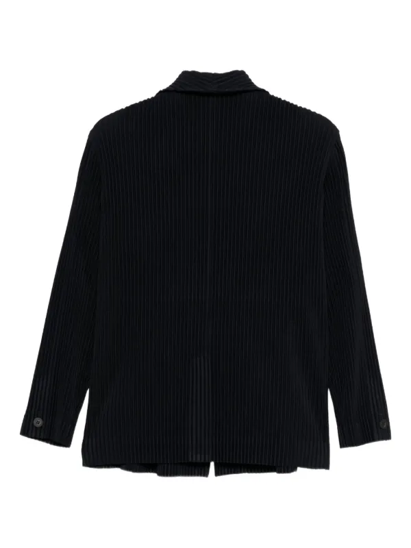Homme Plissé Issey Miyake Pleated Blazer | Blue | FARFETCH RO