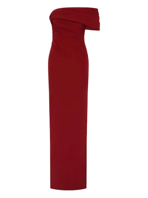 Rachel Gilbert Gale draped one-shoulder gown
