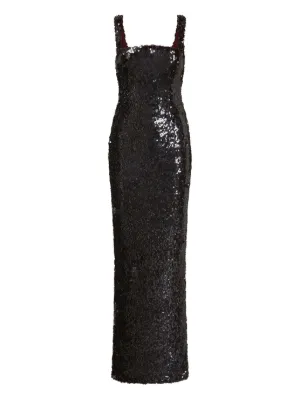 slim fit dress slacks Princess Polly Women's Miss Me Sequin Minidress - Black main image 0