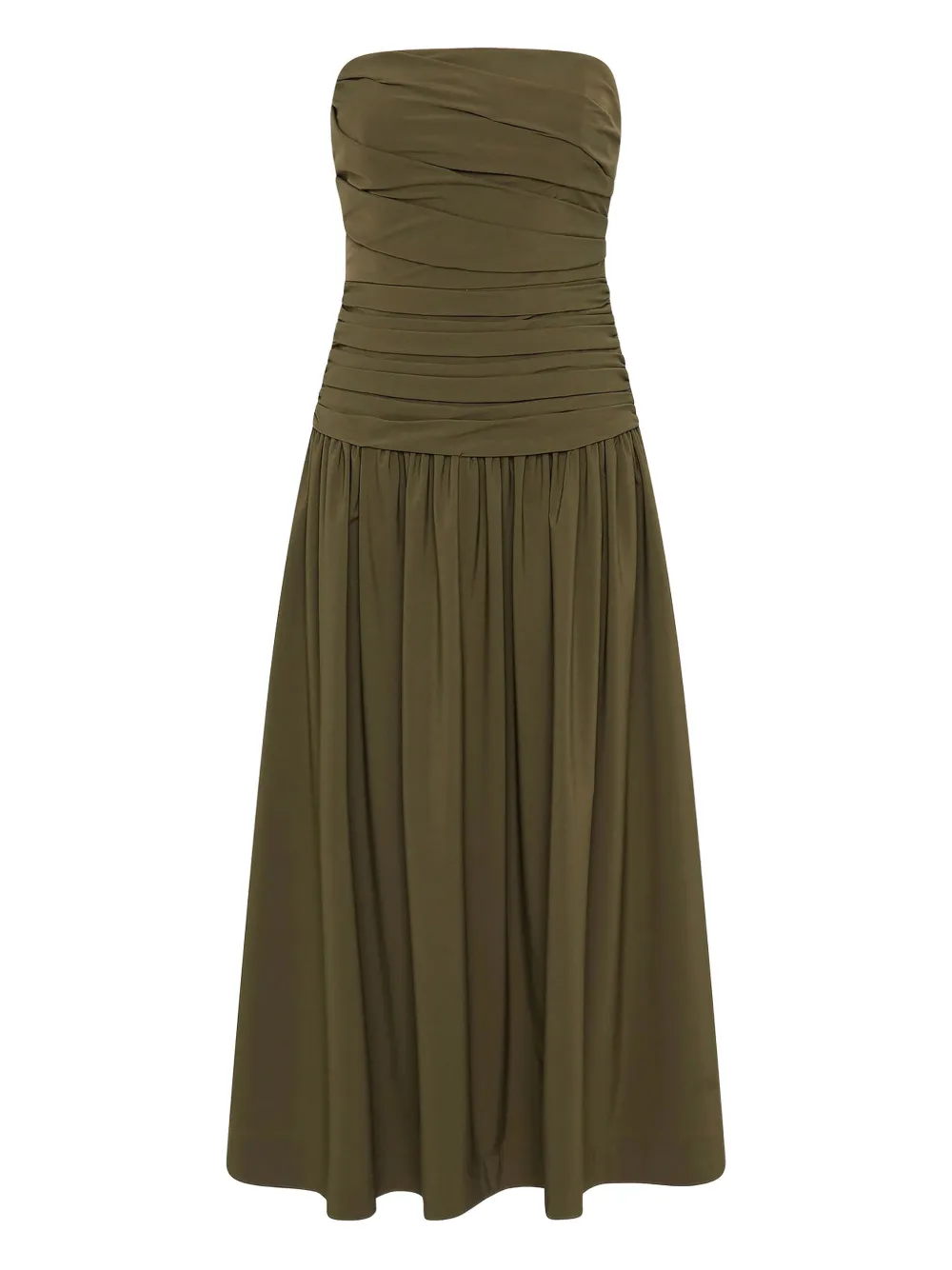 Rachel Gilbert Abito Gale senza spalline - Verde