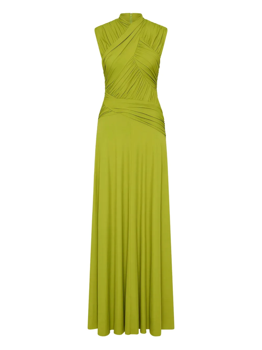 Rachel Gilbert Juniper ruched gown - Green