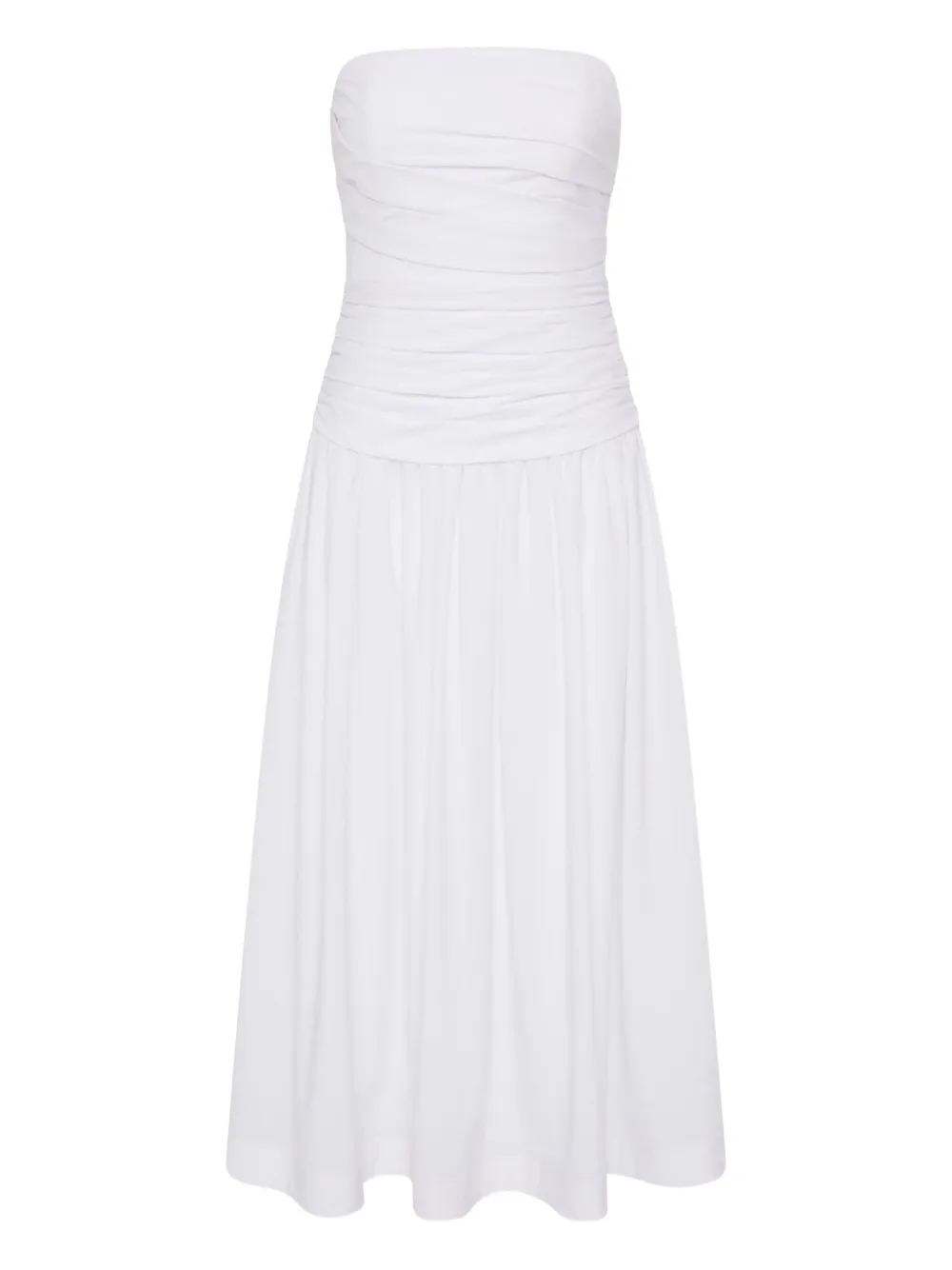 Rachel Gilbert Abito Gale senza spalline - Bianco