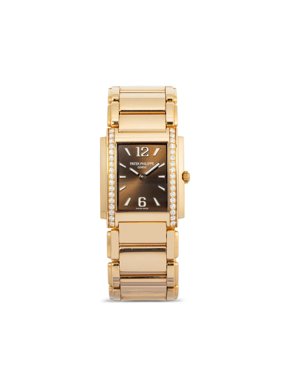 Patek Philippe Pre-Owned 18K rose gold Twenty~4 25mm | Brown | Image 1