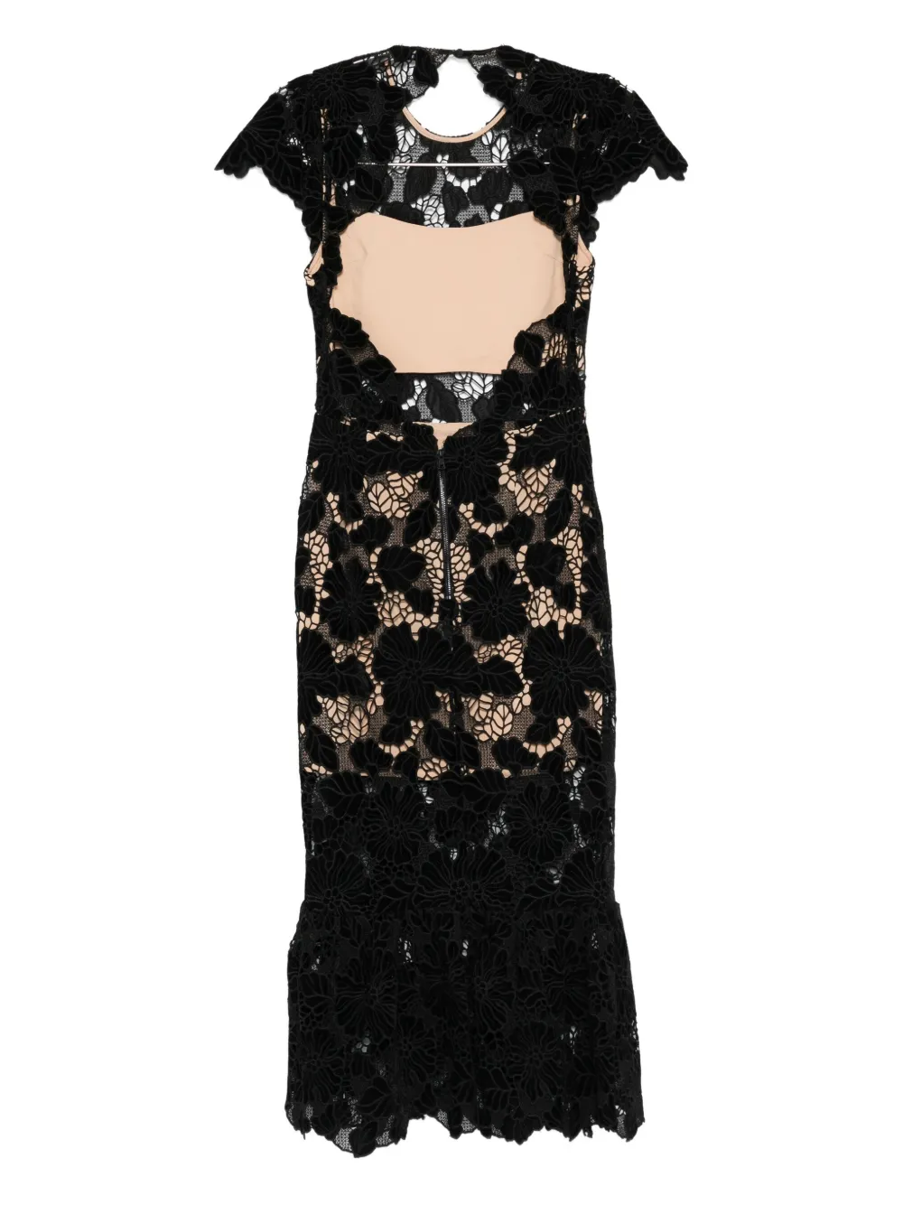 Alice + olivia Clover midi dress - Zwart