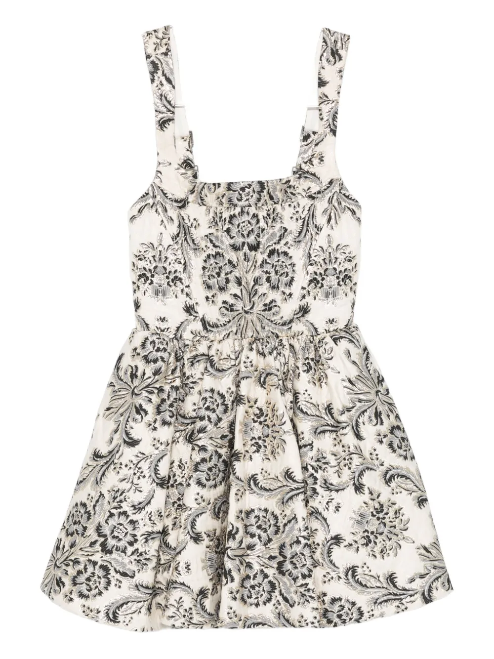 Alice And Olivia Guinevere Mini Dress In Neutral