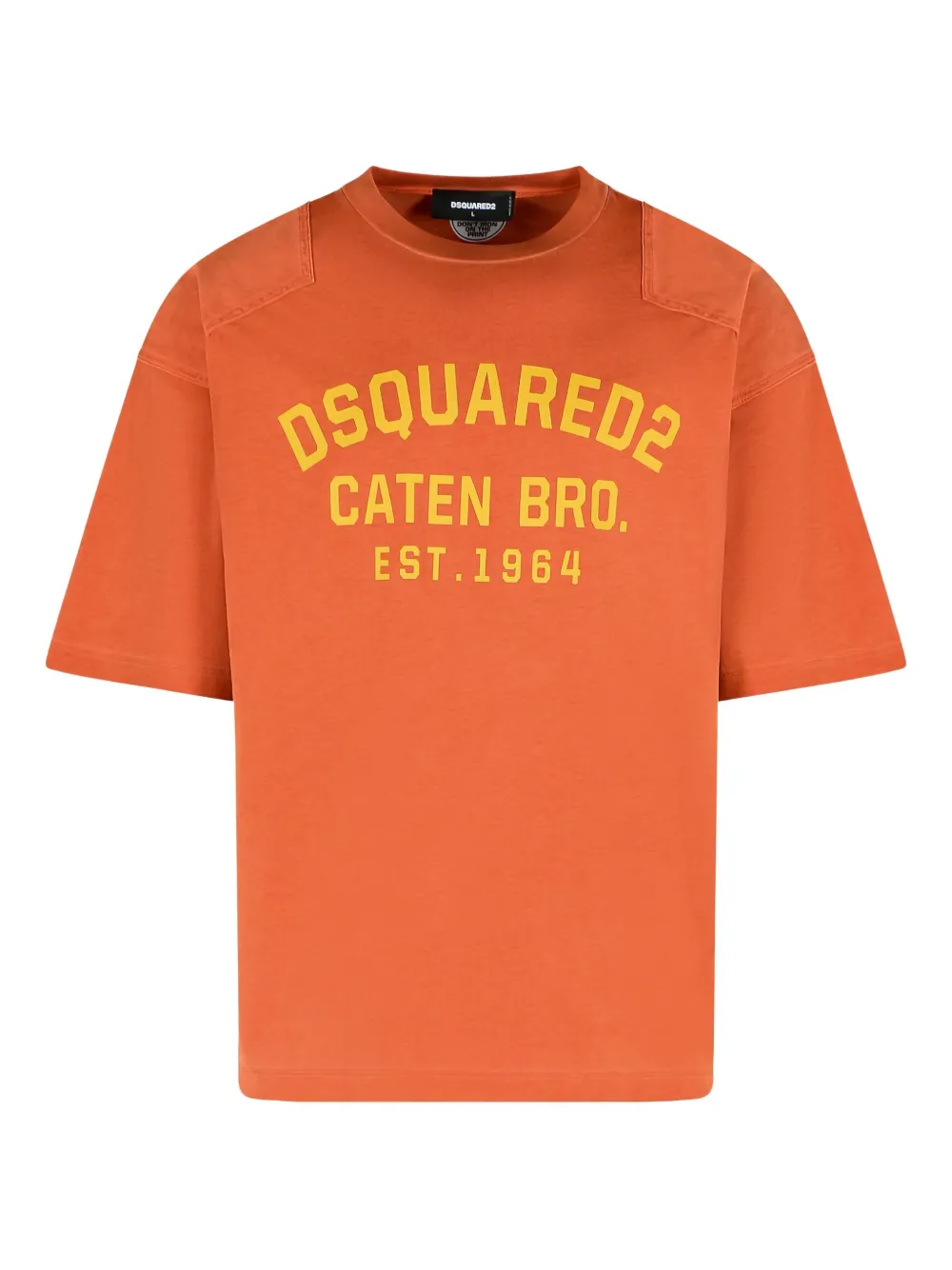 DSQUARED2 logo-print T-shirt - オレンジ DSQUARED2 logo-print T-shirt - オレンジ