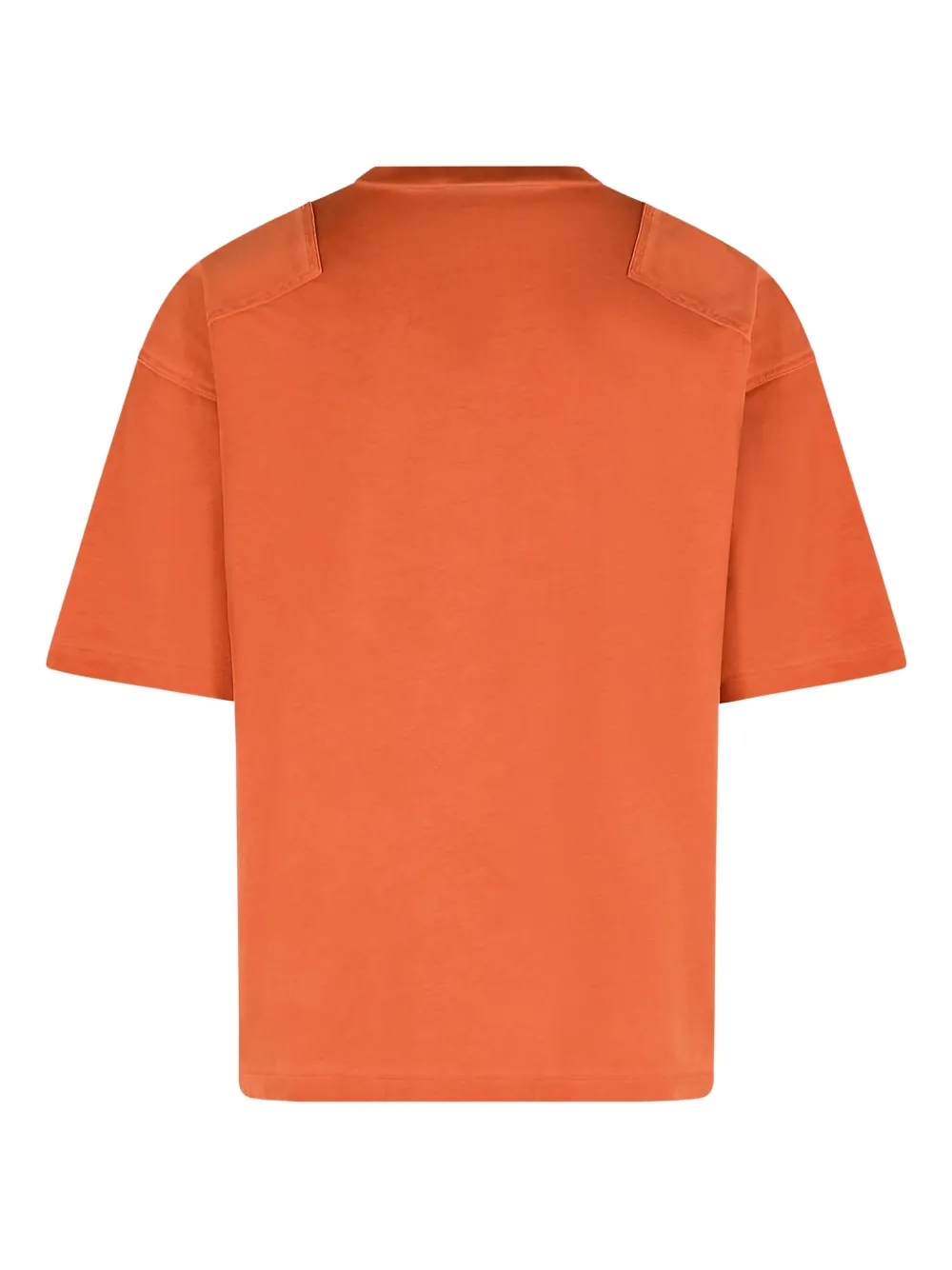 Dsquared2 Crew Neck Short Sleeve Cotton T-shirt In Orange