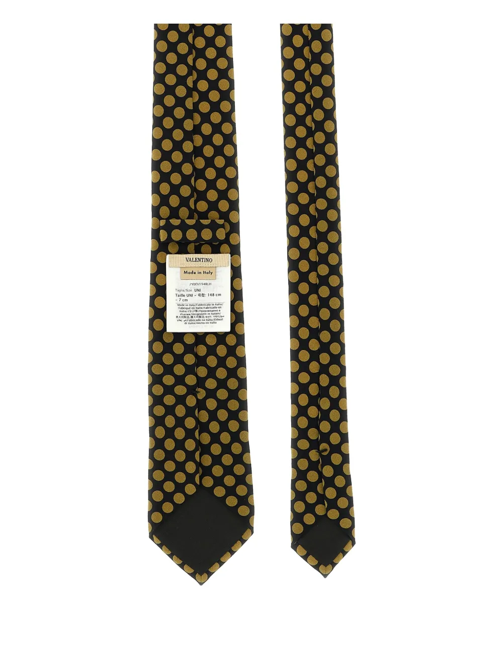 Valentino Garavani Plusdepois polka dot tie - Zwart