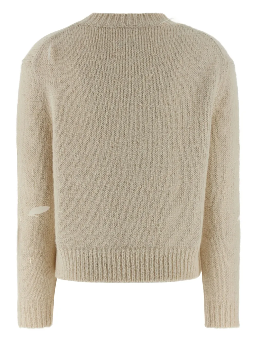 Jil Sander Feather Sweater Sweaters And Cardigans White In Neutral