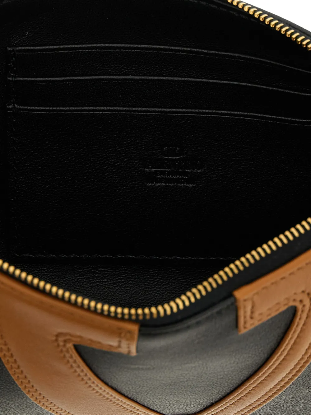 Valentino Viva Superstar Leather Envelope Clutch Bag In Black
