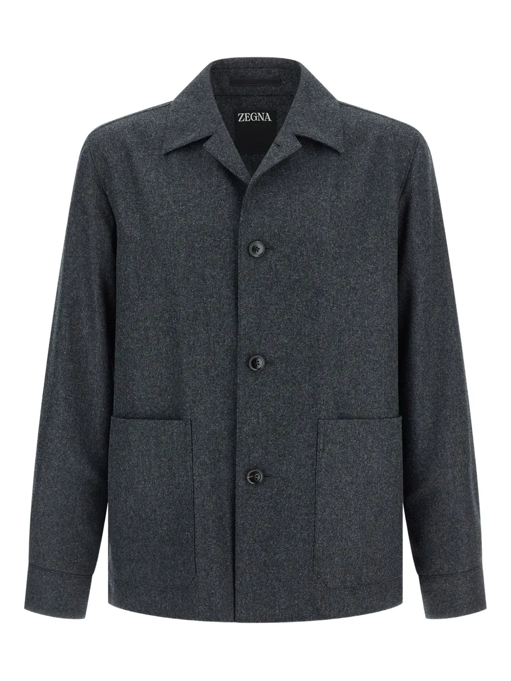 Zegna Alpe Button Jacket In Gray