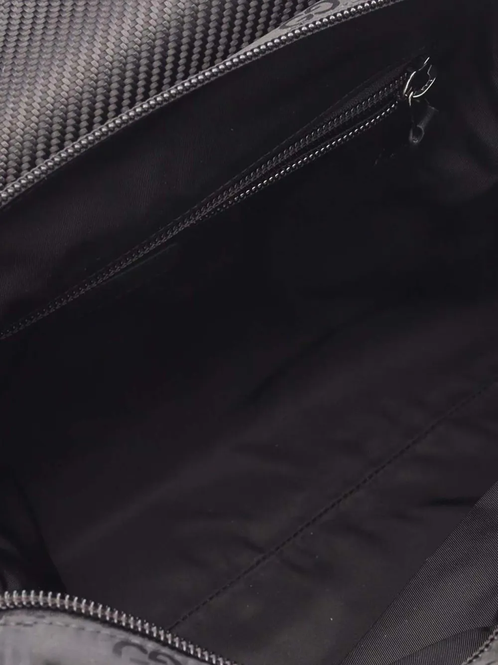 Pre-owned Gucci 2016-2025 Medium Gg Nylon Web Nexus Crossbody Bag In Black