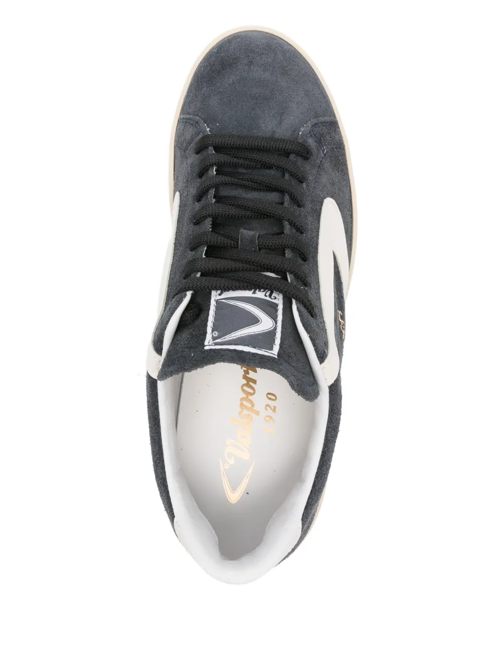 Valsport Tournament suède sneakers met applicatie Blauw