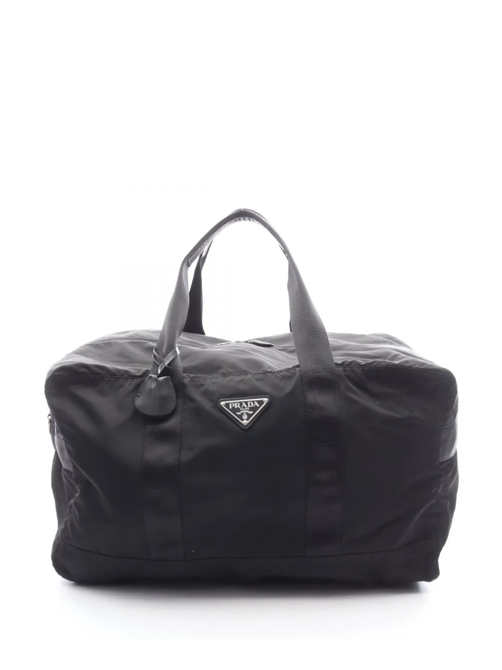 Pre-owned Prada 2013-2025 Tessuto Travel Bag In Black