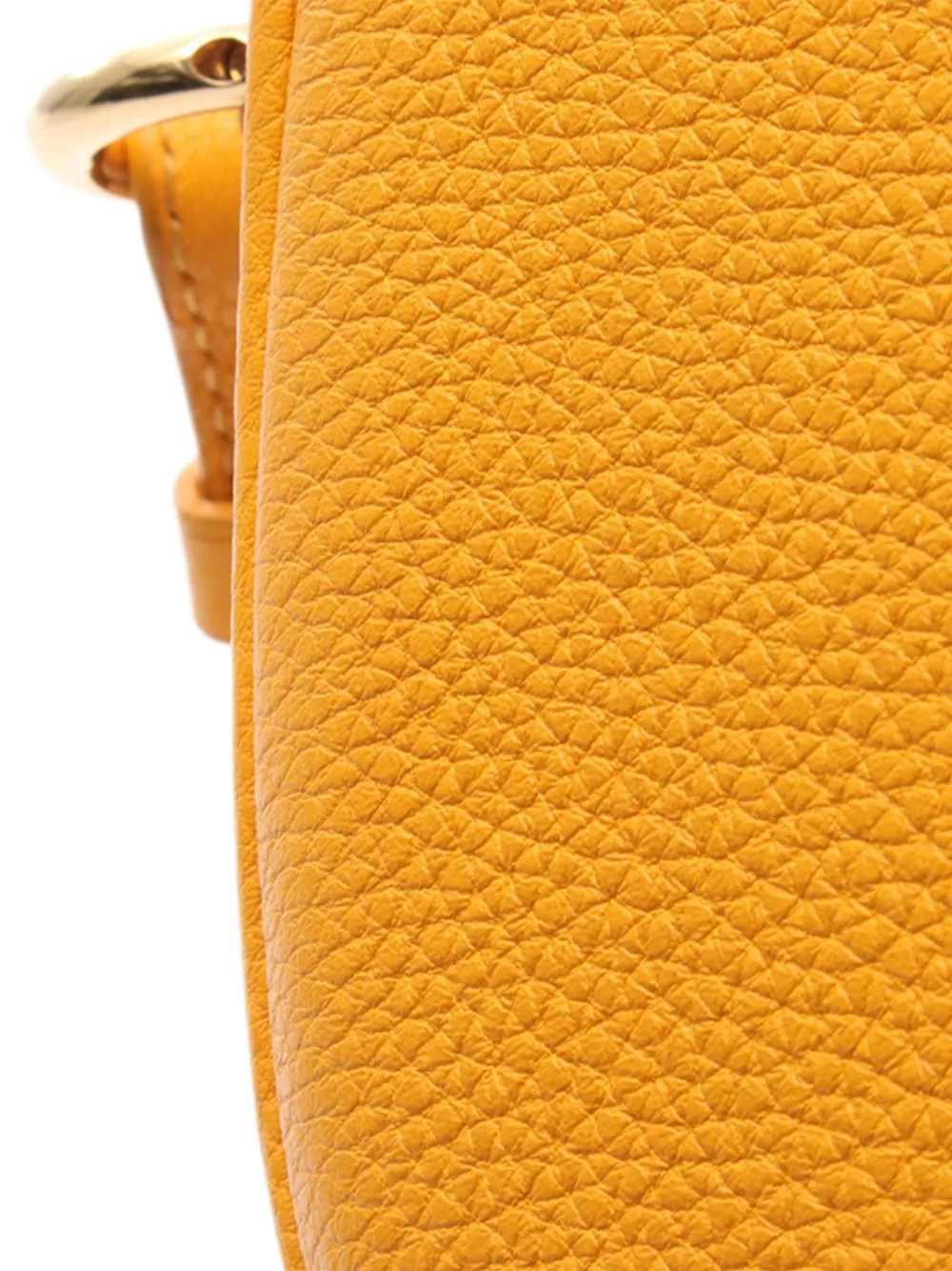 Pre-owned Louis Vuitton 2021-2025 Grained Calfskin Lv Pont 9 Soft Pm Crossbody Bag In Yellow