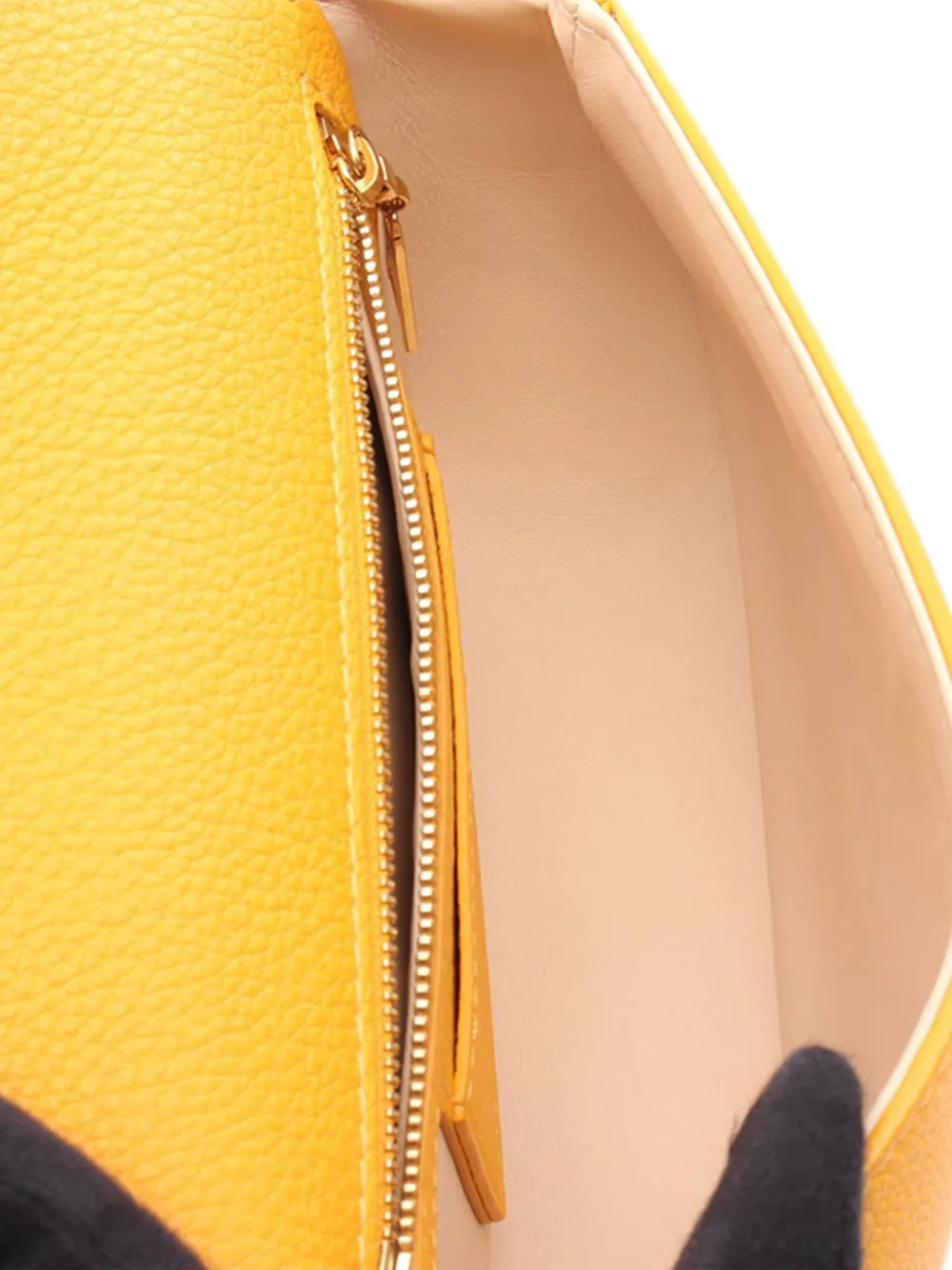 Pre-owned Louis Vuitton 2021-2025 Grained Calfskin Lv Pont 9 Soft Pm Crossbody Bag In Yellow