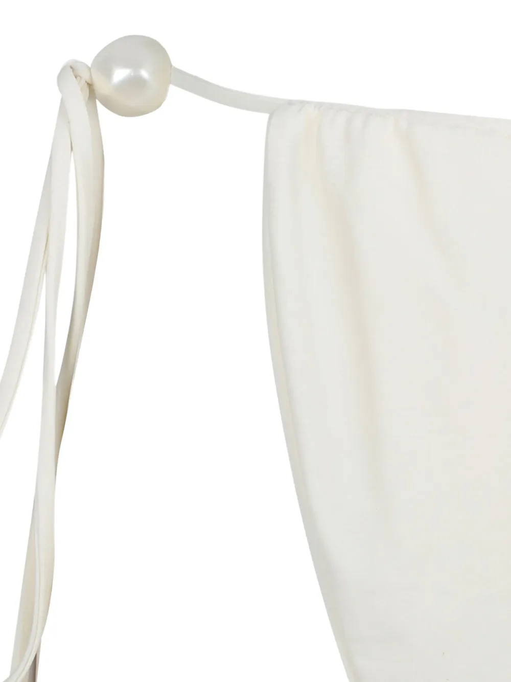 Magda Butrym Halterneck Bikini Top In Neutral