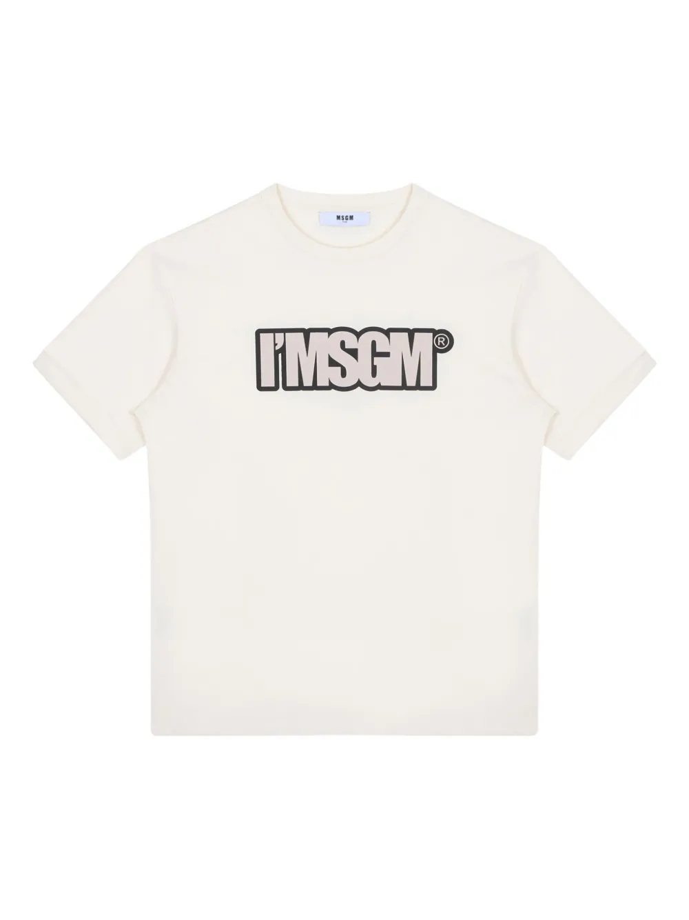 MSGM Kids playera con logo estampado | neutro | Image 1