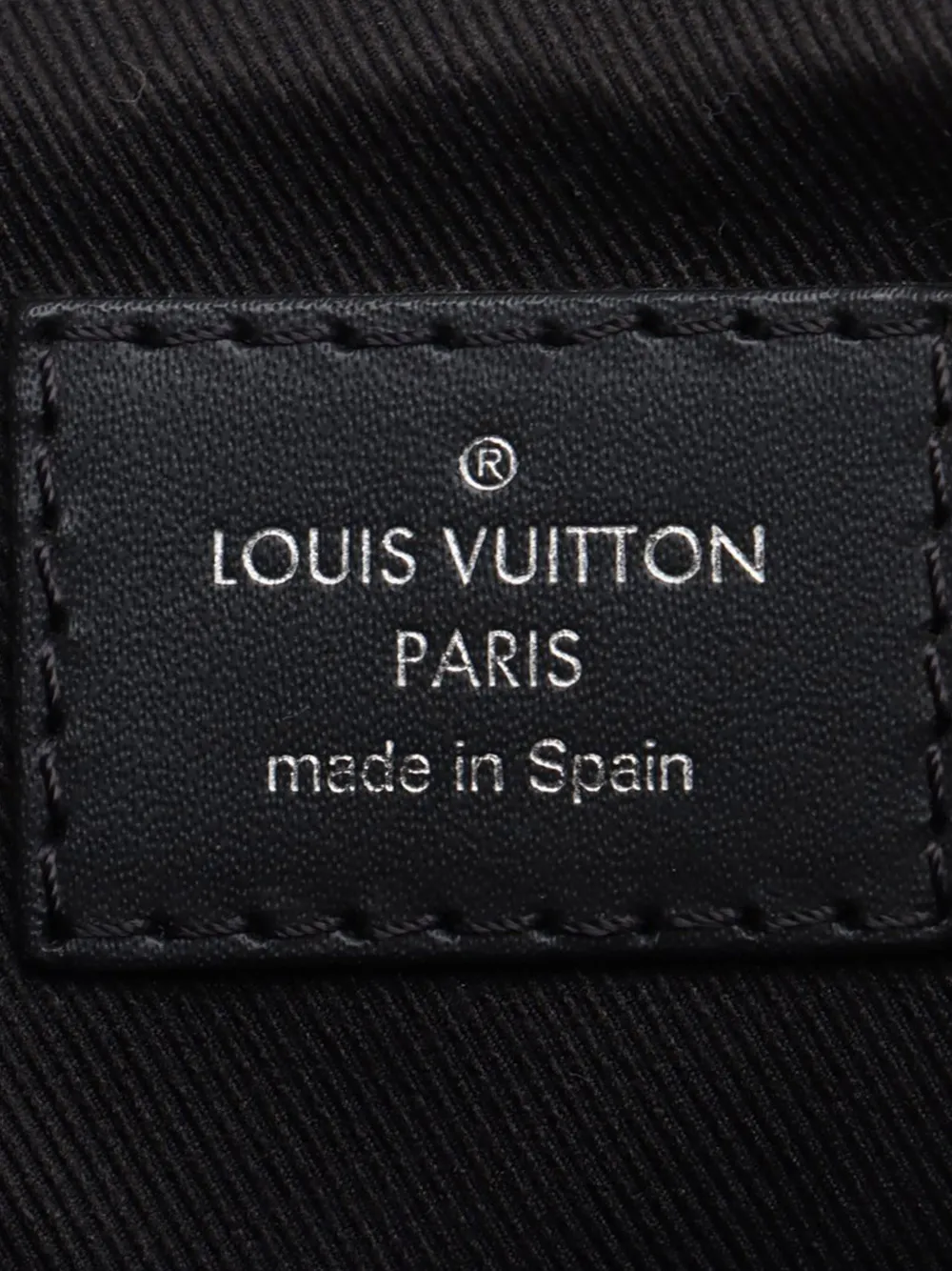 Pre-owned Louis Vuitton 2018 Monogram Eclipse District Pm Crossbody Bag In Black