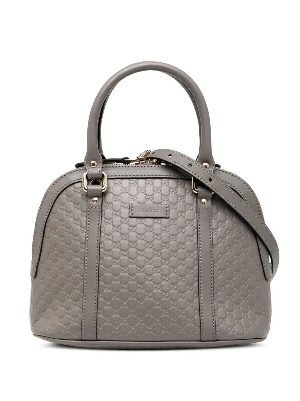 Gucci Pre-Owned 2000-2015 ミニ マイクログッチシマ ドーム サッチェルバッグ - グレー