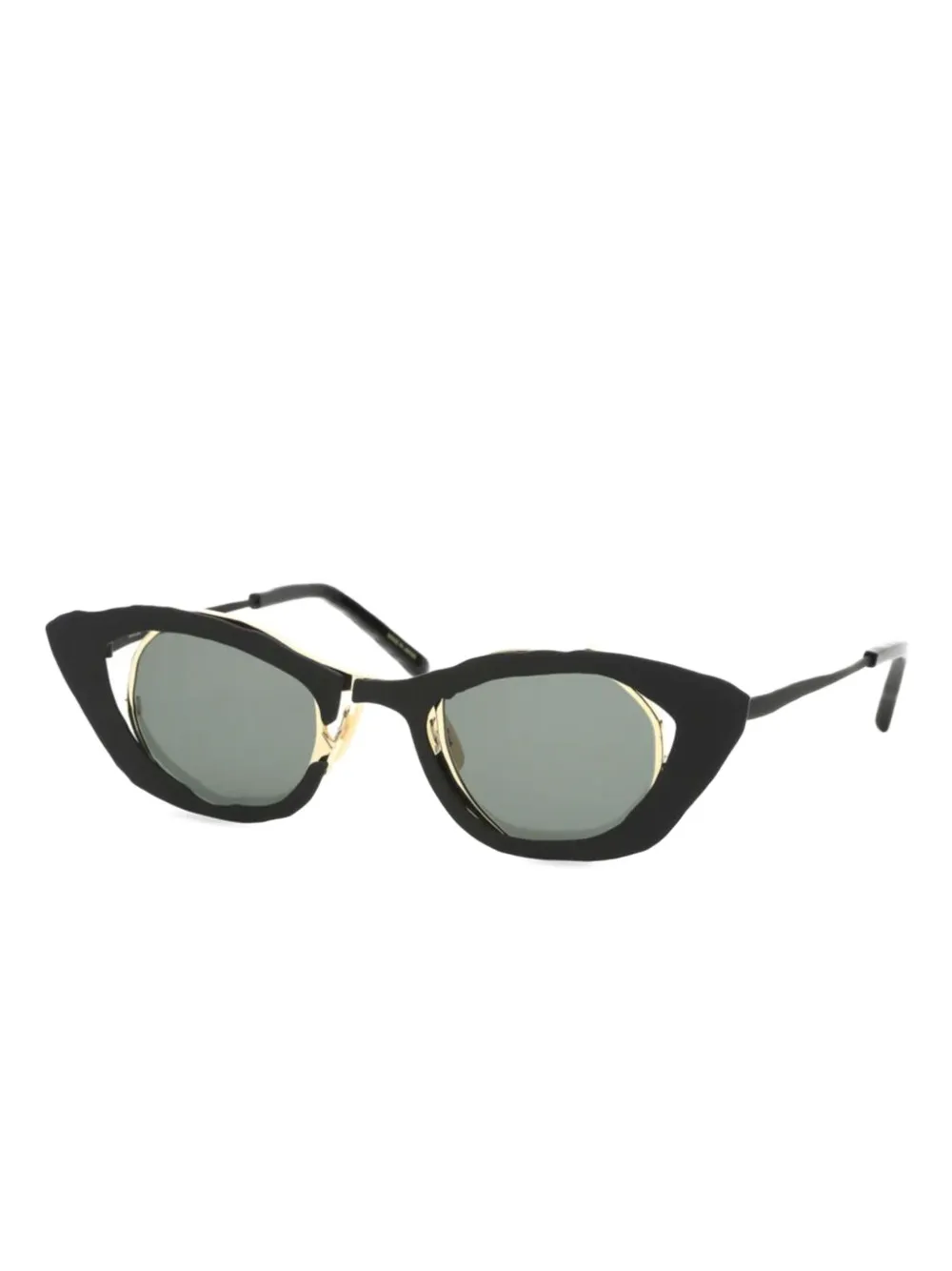 Masahiro Maruyama cat-eye sunglasses - Zwart