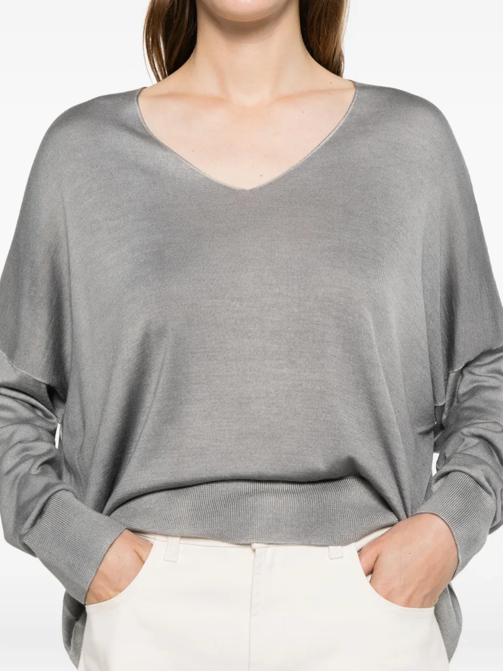 Avant Toi V-neck Top In Multi