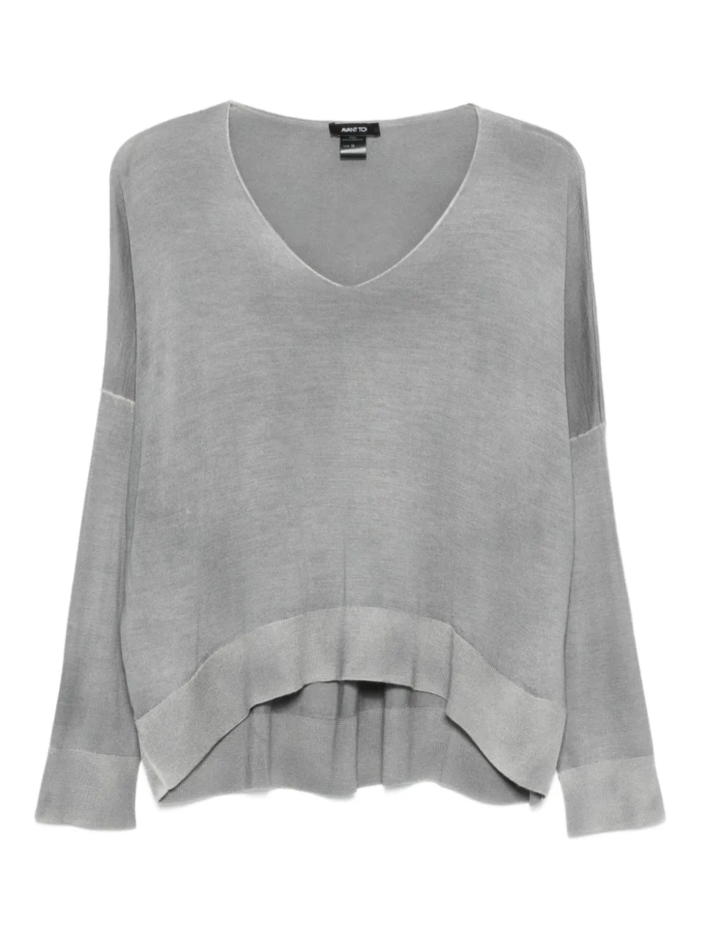 Avant Toi top con cuello en V | gris | Image 1