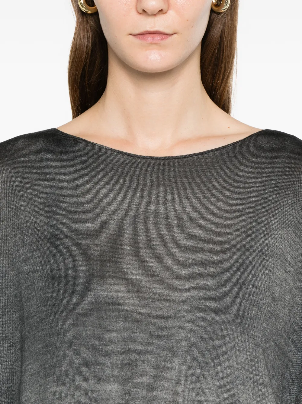 Avant Toi Top met lange mouwen Grijs