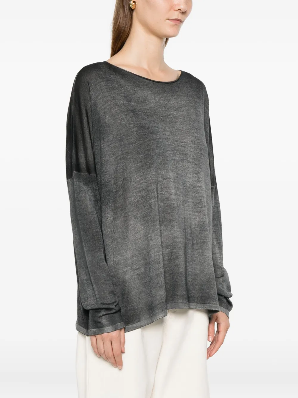 Avant Toi Top met lange mouwen Grijs