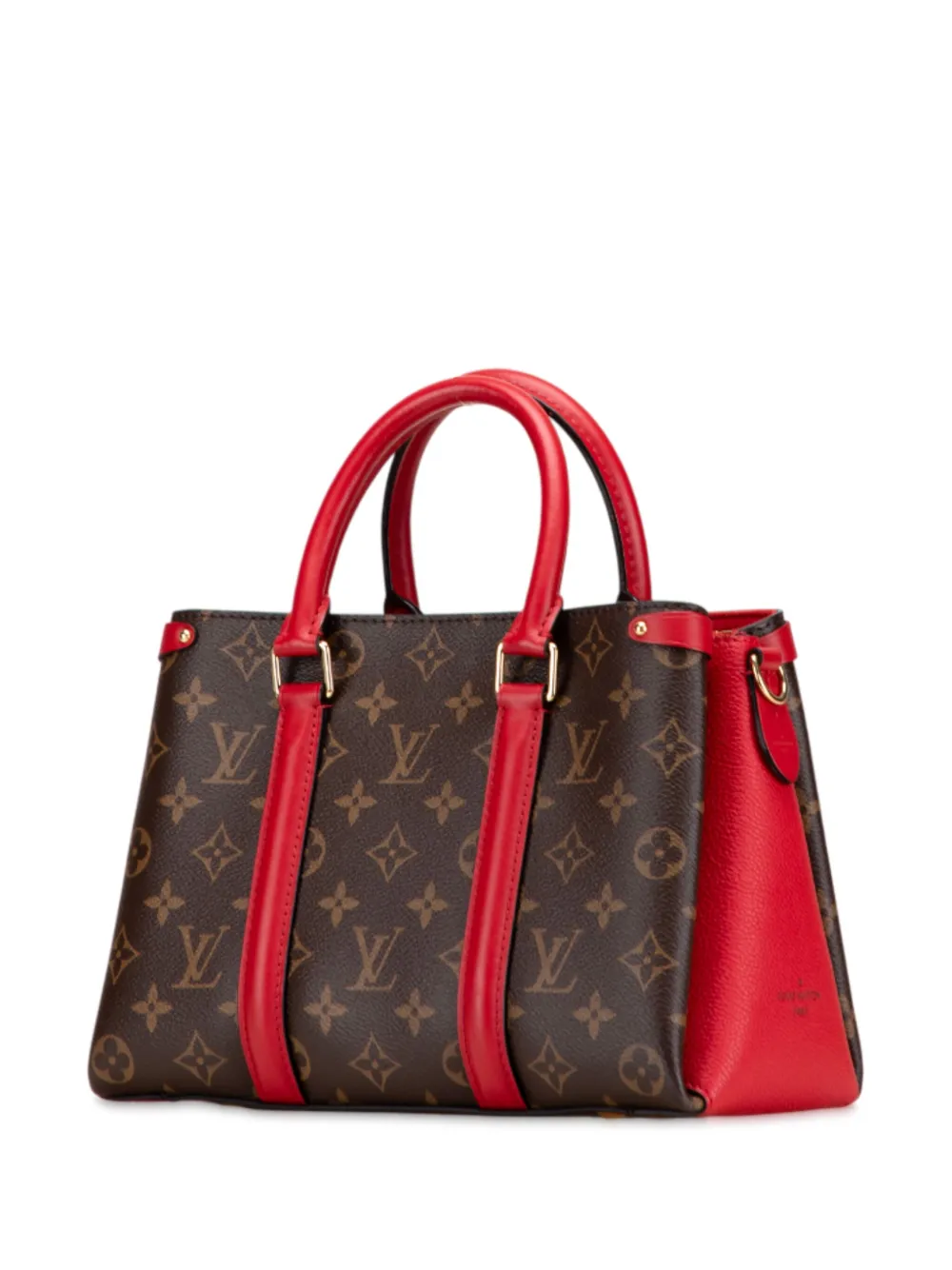 Pre-owned Louis Vuitton 2019 Monogram Soufflot Bb Satchel In Brown