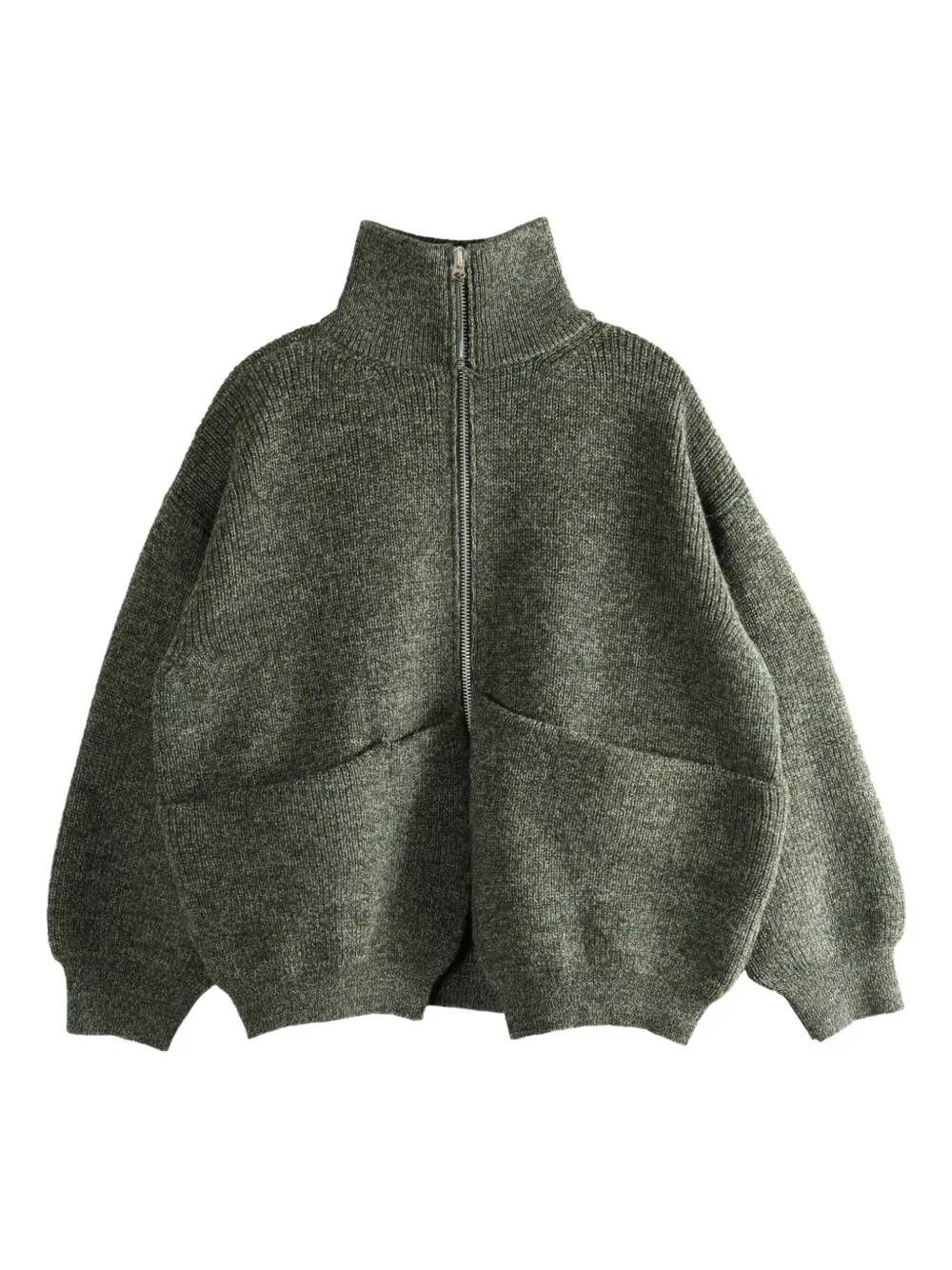 Magliano chamarra con cierre y cuello alzado | verde | Image 1