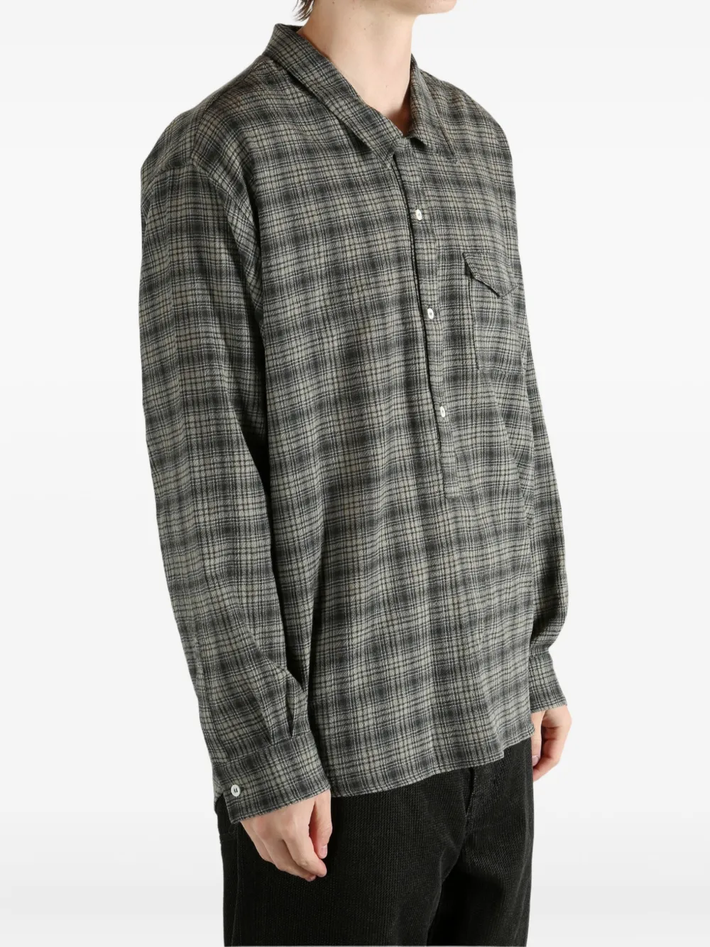 Magliano check pocket polo shirt Grijs