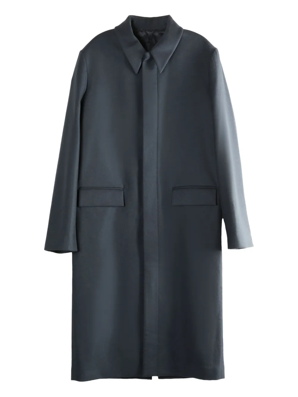 Rier single-breasted coat | Blue | Image 1