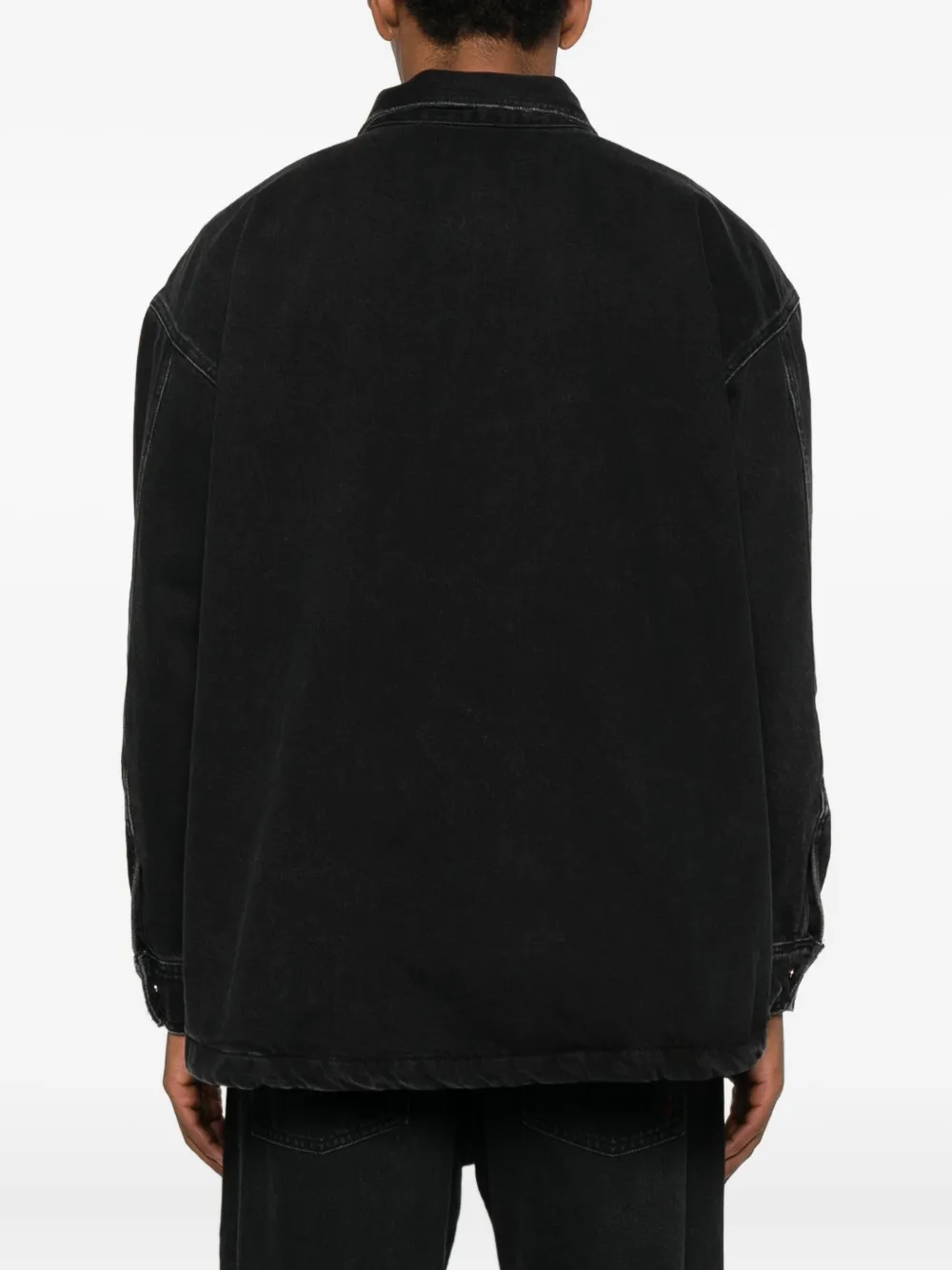 Icon Denim Billy Pocket Shirt In Black