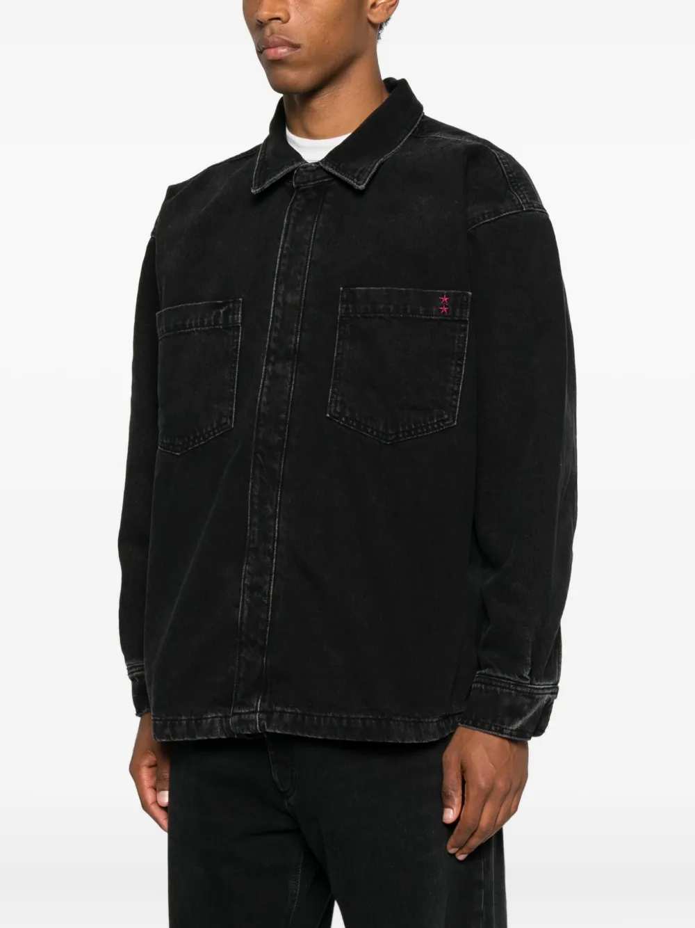 Icon Denim Billy Pocket Shirt In Black