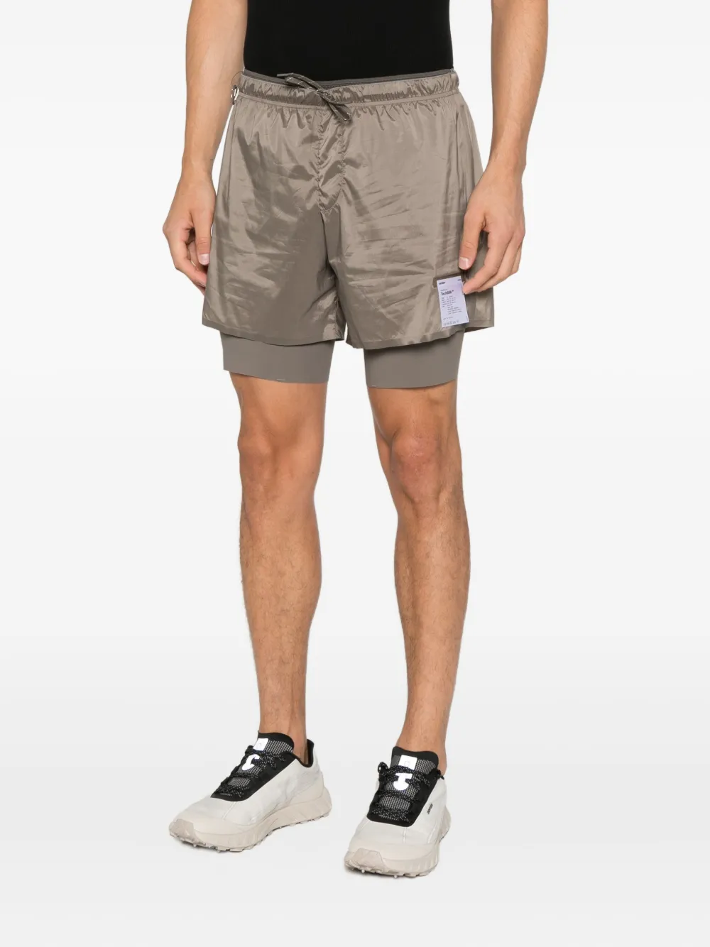 Satisfy Gelaagde shorts Beige