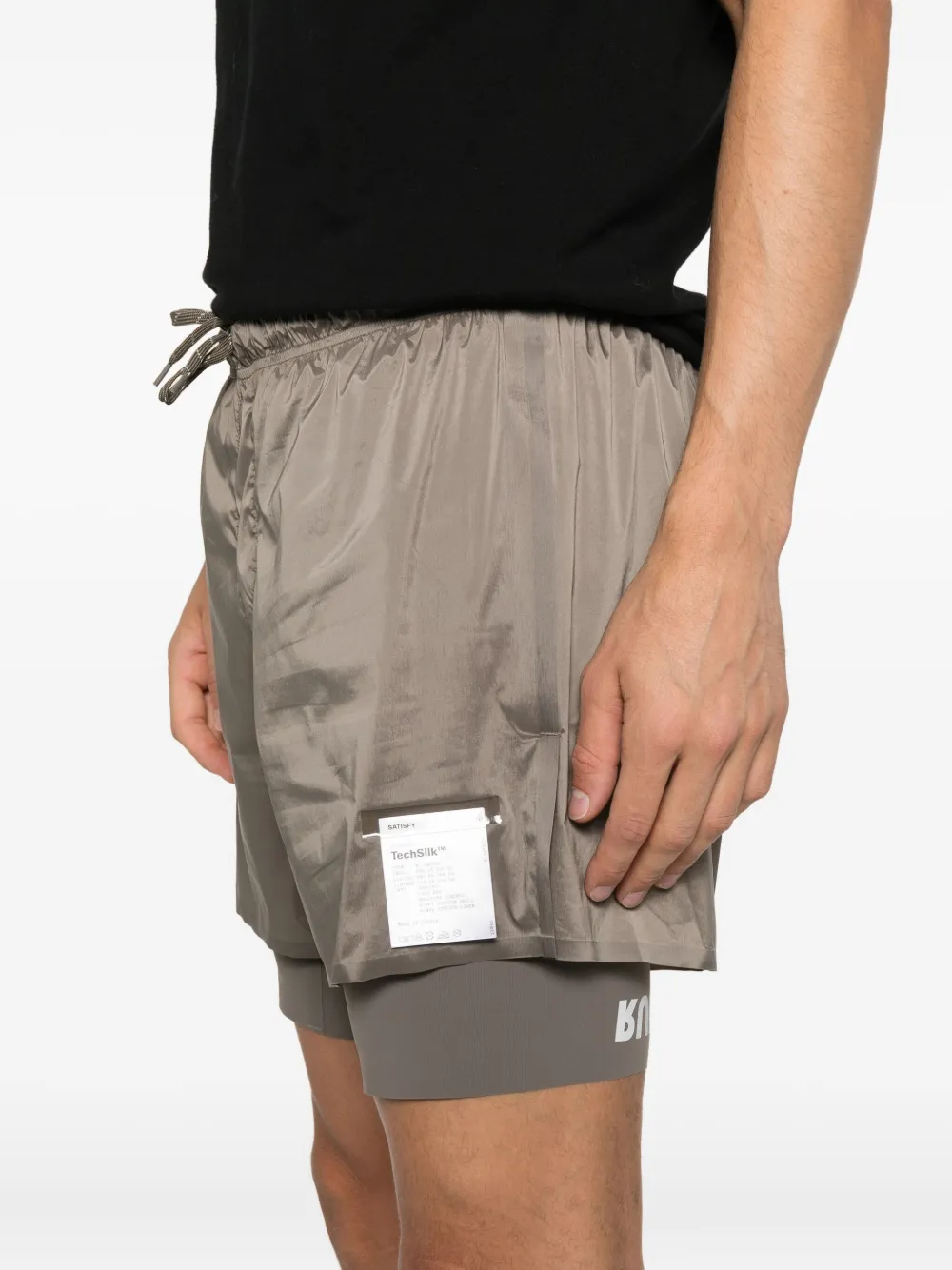 Satisfy Gelaagde shorts Beige