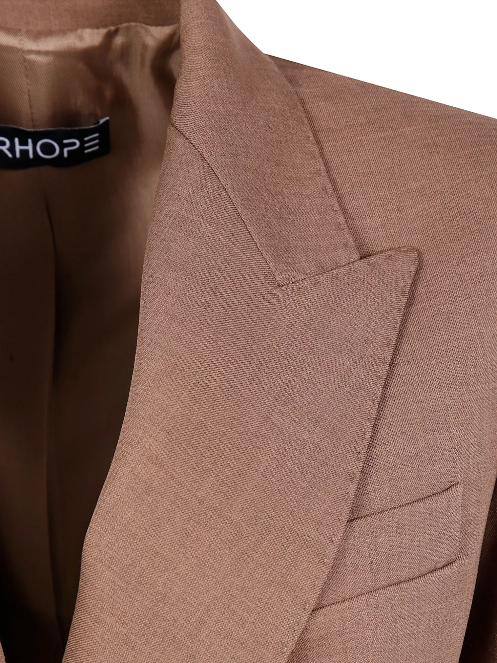 Drhope Double-breasted Blazer In Brown