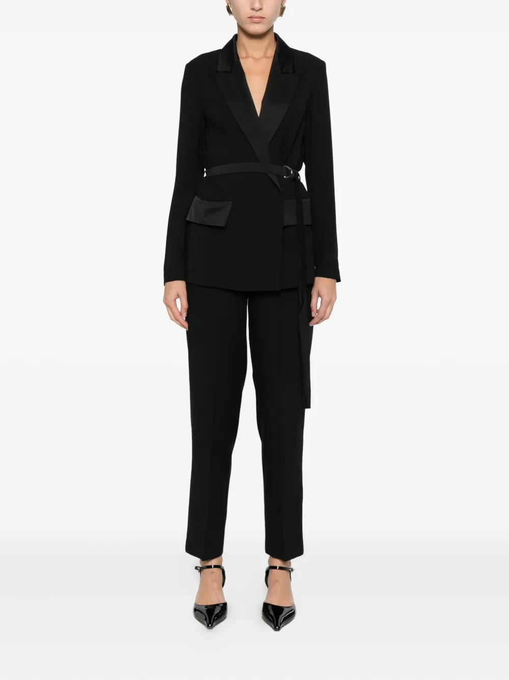 CARLA G. notched-lapel belted jacket | Fitted Jackets | Image 2