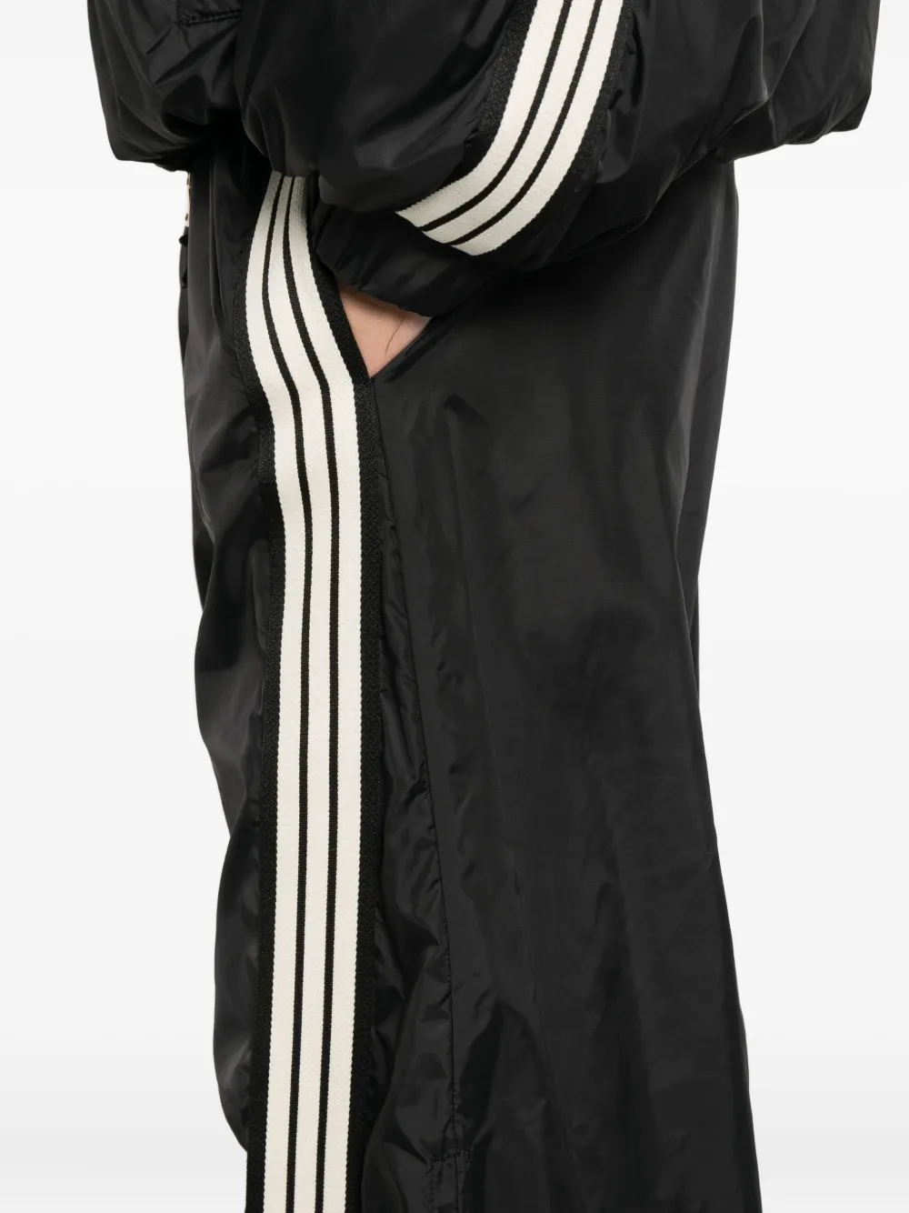 Carla G. Stripe-detail Pants In Black