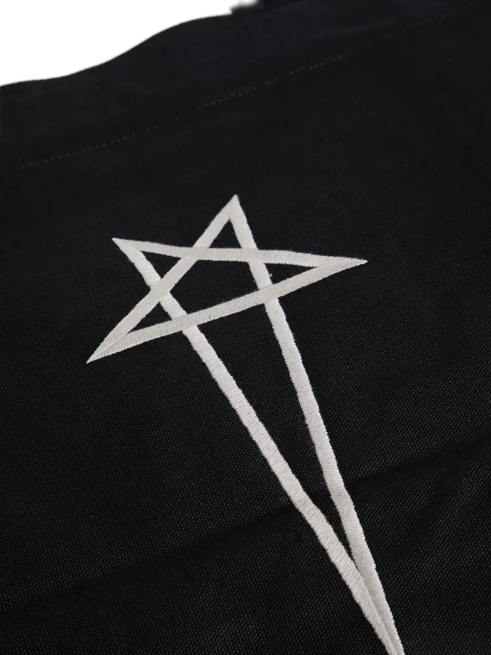 Rick Owens Star-embroidered Tote Bag In Black