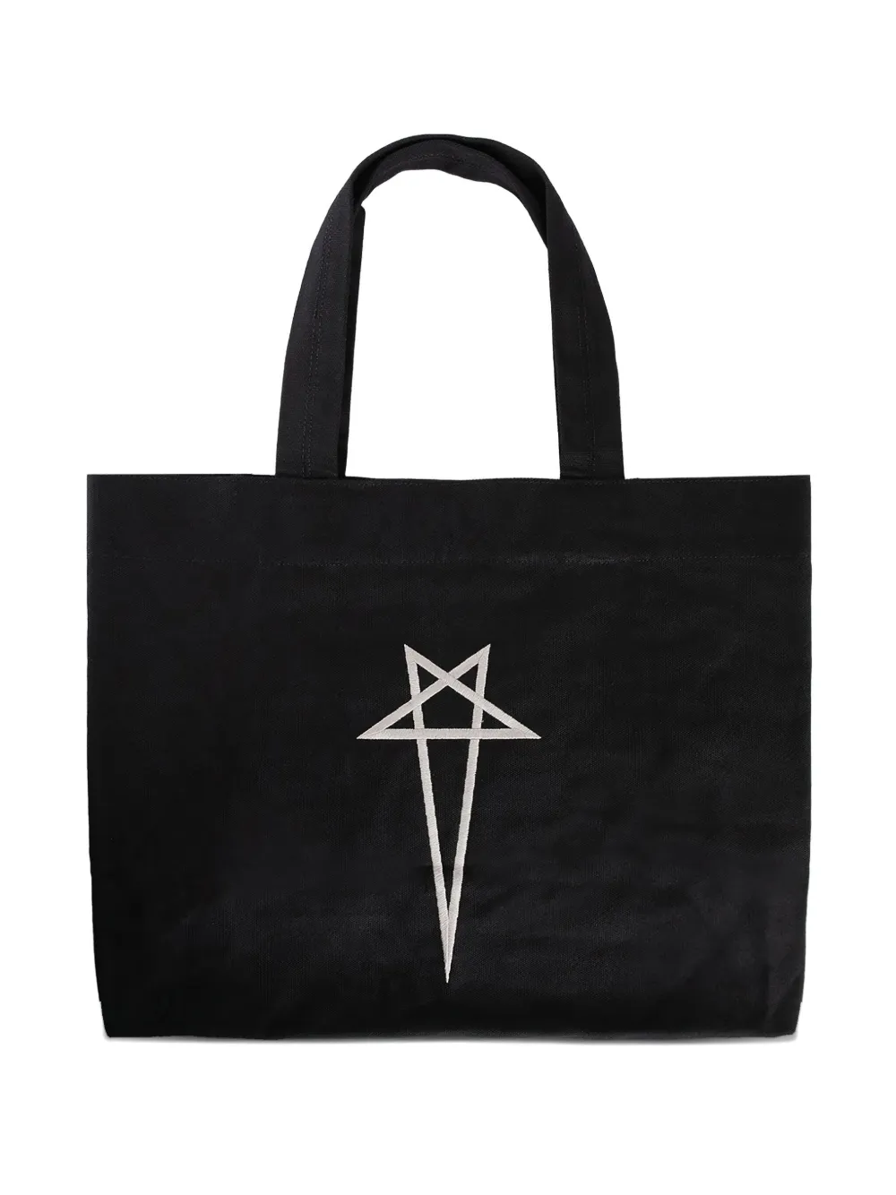 Rick Owens Star-embroidered Tote Bag In Black